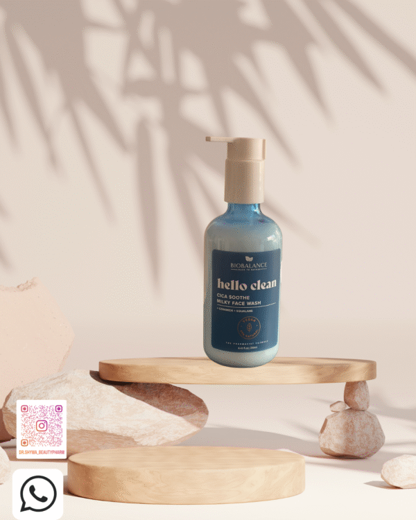 BIOBALANCE hello clean CICA SOOTHE MILKY FACE WASH